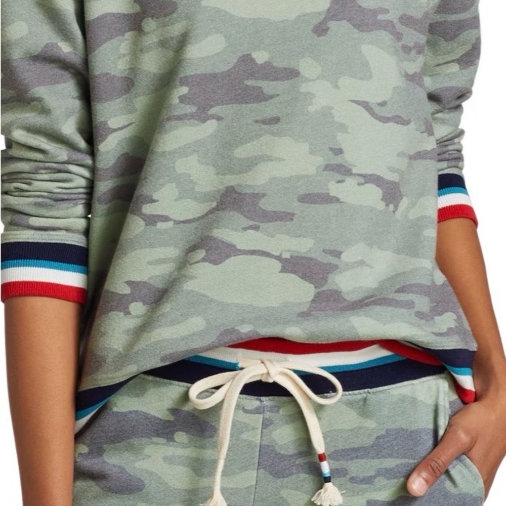 Sol Angeles Green Camo Sweatshirt View 3